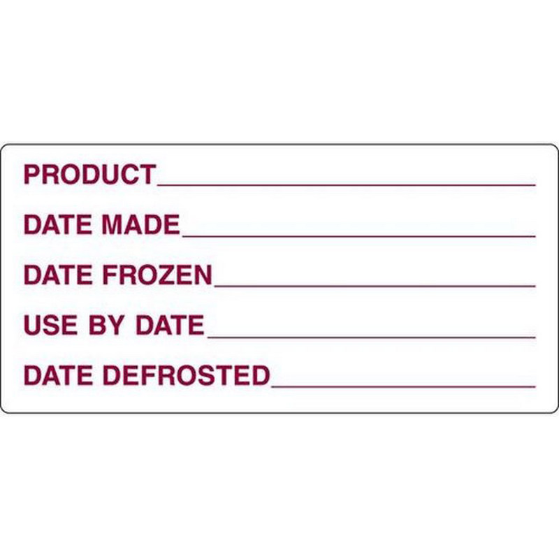 Removable Labels | Frozen Prep | 102x47mm | 500roll