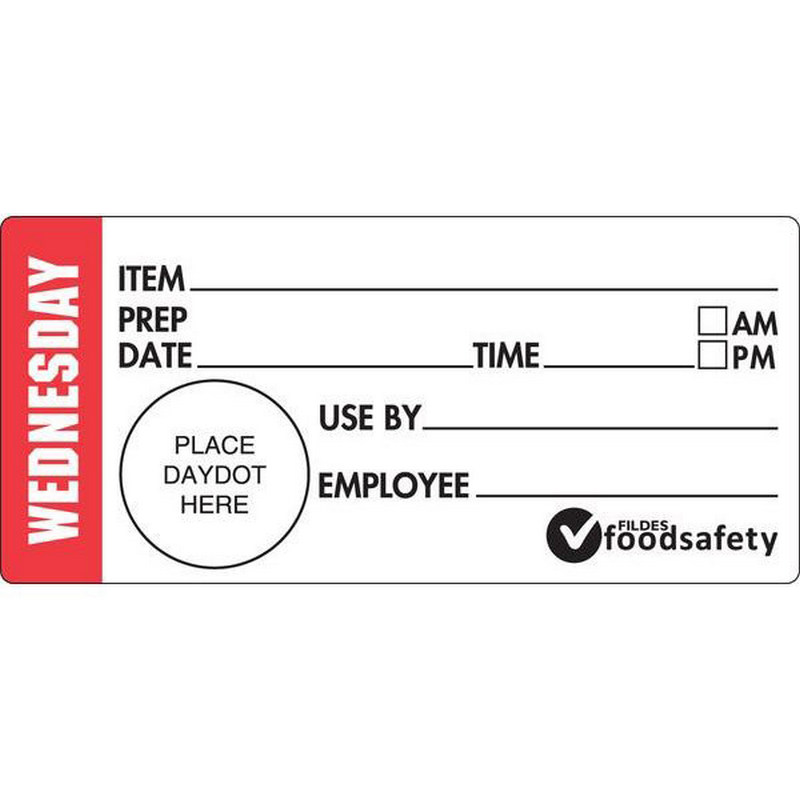 Durable Labels | Shelf Life Wednesday | 47x99mm | 500roll