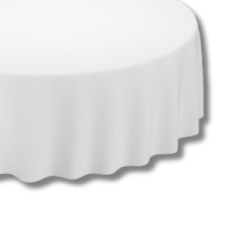 Tablecovers | Duni Evolin Round | White | 2.4m | 10pcs