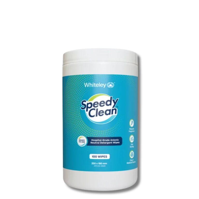 Speedy Clean Wipes are ready-to-use, hospital-grade wipes designed for fast, effective, and hygienic cleaning in care and healthcare environments.