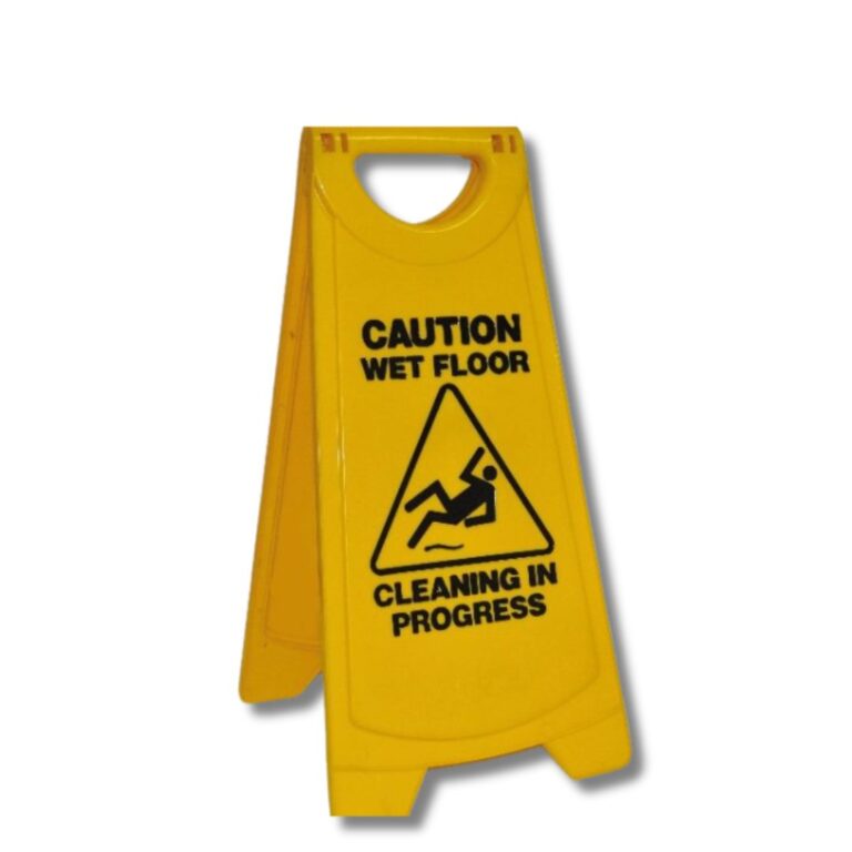 Keep staff, residents, and visitors safe with this durable A-frame wet floor sign.