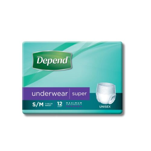 Depend Underwear | Super Unisex | Medium | 12x4