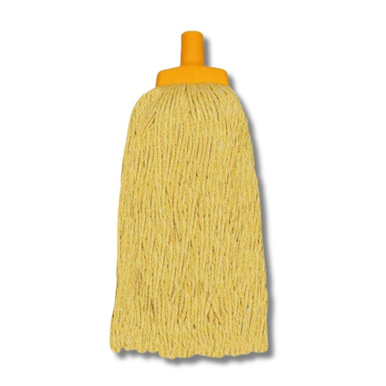 This durable mop is designed for heavy-duty cleaning and long-lasting performance. Made with a superior fibre blend, it delivers excellent absorbency, strong particle pick-up, and extended yarn life to handle frequent use in demanding environments.