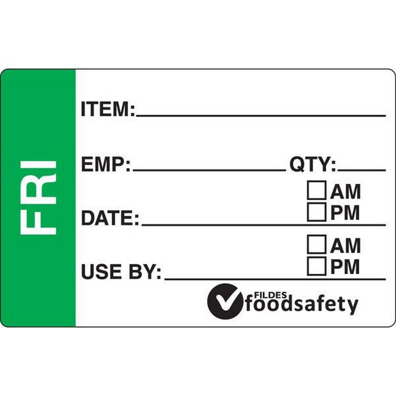 Dissolvable Labels | Prep Day Friday | 49x75mm | 250pcs