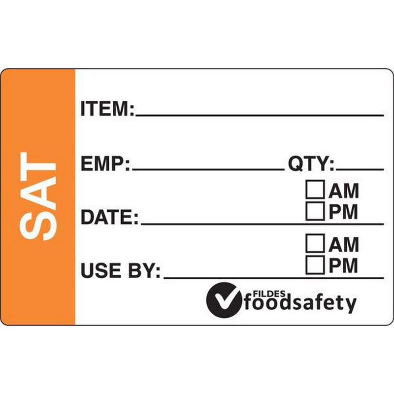 Dissolvable Labels | Prep Label Saturday | 49x75mm | 250roll