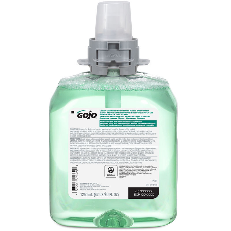 Hair & Body Wash | Foam | Gojo FMX | 1.2L