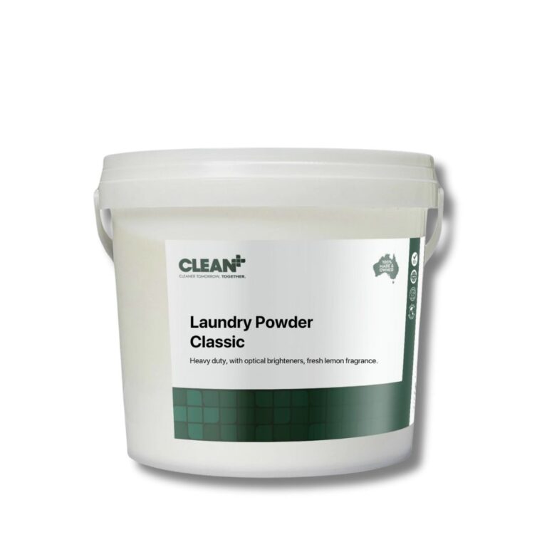 LAUNDRY POWDER CLASSIC Code No: 525 Description Laundry Powder Classic is a bright blue, high-performance powder detergent with a long-lasting fresh fragrance. Its advanced formula penetrates soils quickly to lift dirt and stains while enhancing the whiteness and brightness of fabrics. Containing softeners and optical brighteners, it leaves fabrics clean, soft, and vibrant after every wash. Suitable for both commercial and household use. Benefits Highly concentrated formula for powerful cleaning and cost efficiency Whitens and brightens fabrics effectively Fresh, long-lasting fragrance Contains fabric softeners and optical brighteners for a lustrous finish Phosphate-free — safer for the environment Biodegradable surfactants Septic safe when used according to label directions