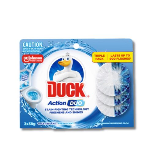 Toilet Cistern Block | Duck Action Duo | Blue | 3x50g | 7pkts
