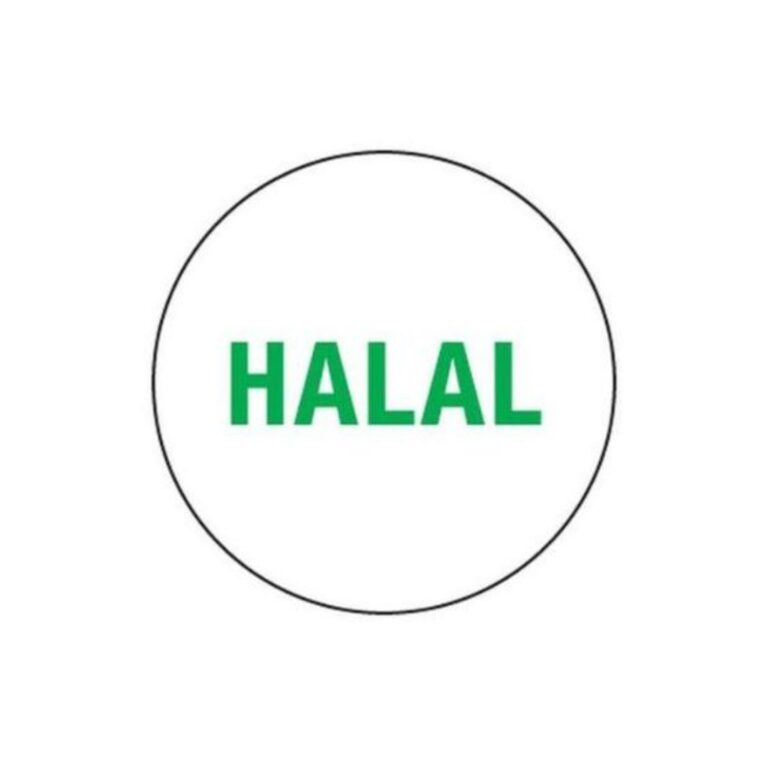 Removable Labels | Halal Green | 24mm Circle | 1000roll