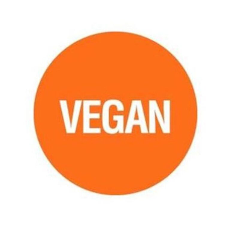 Removable Labels | Vegan Orange | 24mm Circle | 1000roll