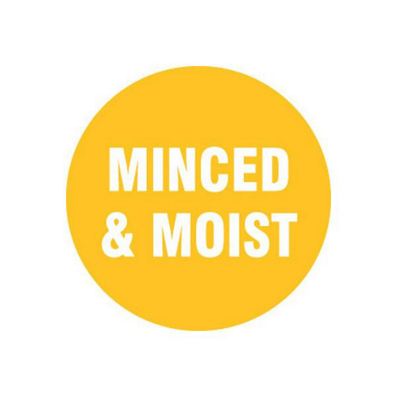 Removable Labels | Minced & Moist | 24mm Circle | 1000roll