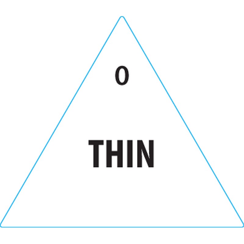 Removable Labels | Thin | 30mm Triangle | 500roll