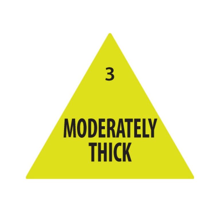 Removable Labels | Moderately Thick | 30mm Triangle | 500roll