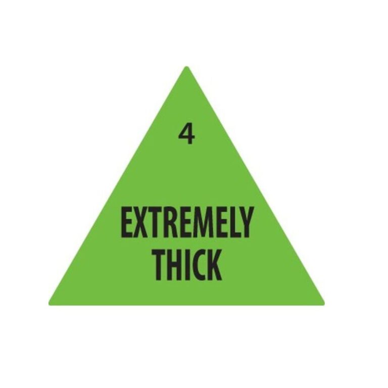 Removable Labels | Extremely Thick Green | 30mm Triangle | 500roll