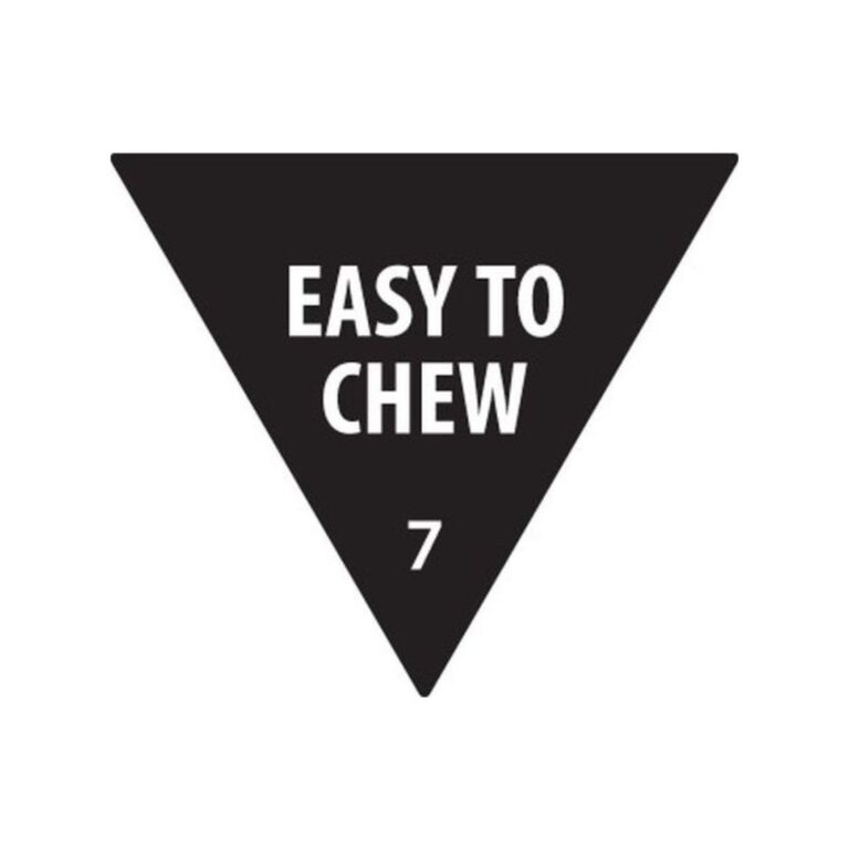 Removable Labels | Easy To Chew Black | 30mm Triangle | 500roll