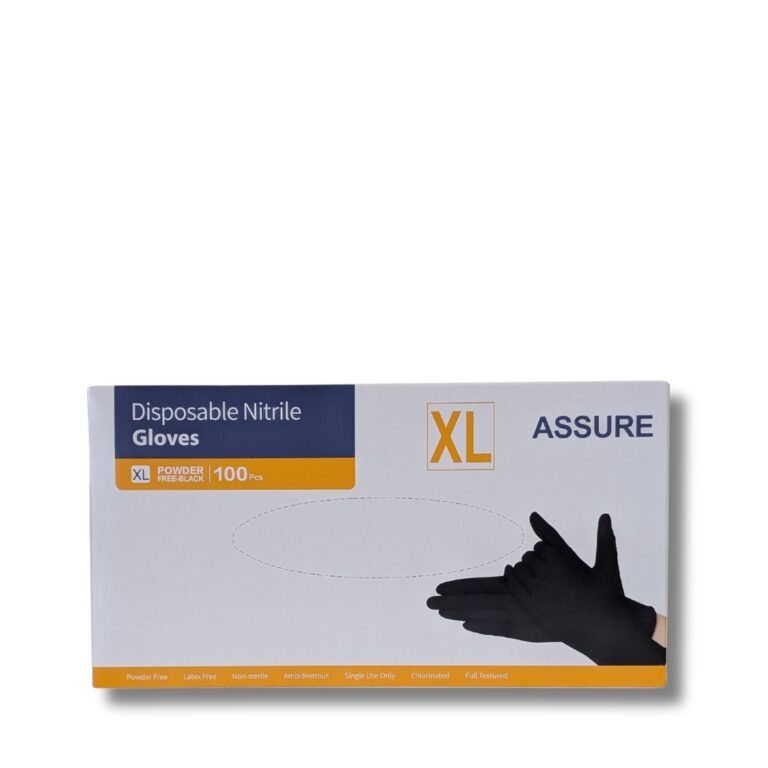 Nitrile Gloves | Powder Free | Black | XL | 100pcs