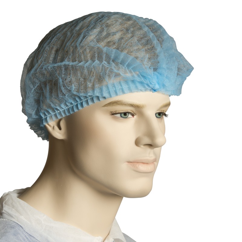 Hairnet | Crimped Non-Woven Blue | 1000pcs