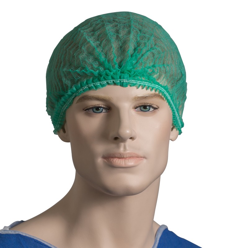 Hairnet | Crimped Non-Woven | Green | 1000pcs