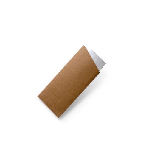 Cutlery Pouch | Kraft | With Napkins | 1000pcs