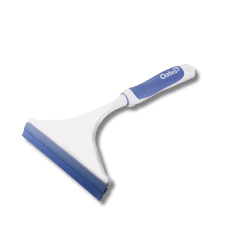 This lightweight shower squeegee helps maintain safe, hygienic bathroom environments.