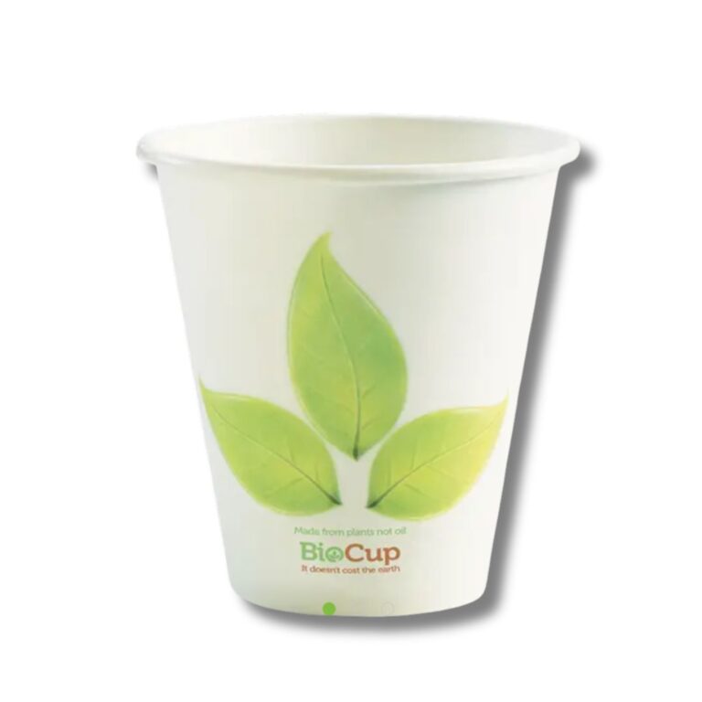 Coffee Cups | Bio | Single Wall 90mm | Leaf | 8oz | 1000pcs