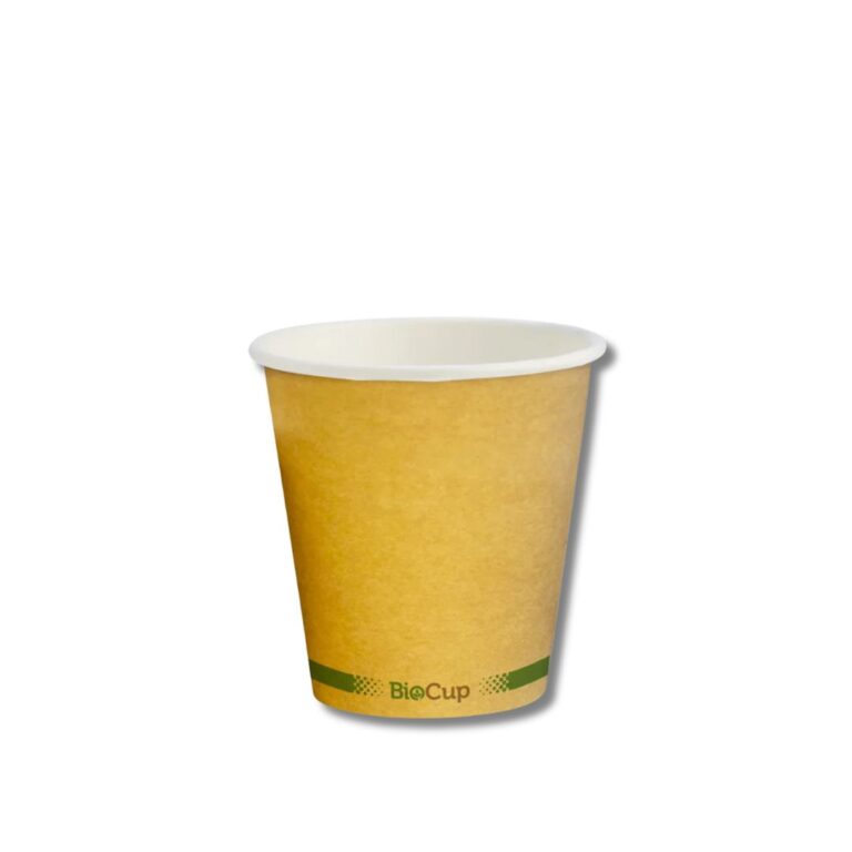 Coffee Cups | Bio | Single Wall | Green Stripe | 6oz | 1000pcs