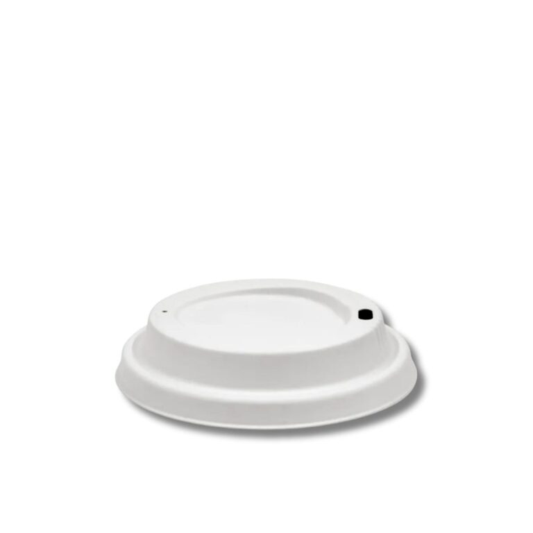 ioCup Plant Fibre Lid 90mm | 1000pcs Made from reclaimed and rapidly renewable sugarcane pulp, our 90mm Plant Fibre Lids are a sustainable alternative to traditional plastic lids. Certified home compostable (AS5810) and industrially compostable (AS4736), they contain no added PFAS and safely return to the earth as nutrient-rich compost. Designed for a secure, clip-fit seal with 250–350ml / 6–12oz BioCups, these lids feature an improved lower profile and stronger pulp structure — tough against heat, gentle on the planet. Features: 90mm flat lid made from sugarcane plant fibre (no added PFAS) Certified home and industrially compostable Secure clip-fit for easy application and leak-free performance Lower profile and enhanced strength for hot liquids Compatible with 250–350ml / 6–12oz BioCups Carton Quantity: 1000 (20 sleeves x 50 units)