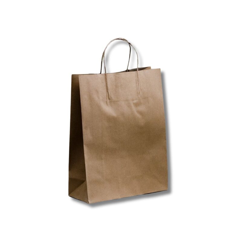 Paper Bags | Twisted Handle Medium Boutique | Kraft | 350×260+110mm | 250pcs