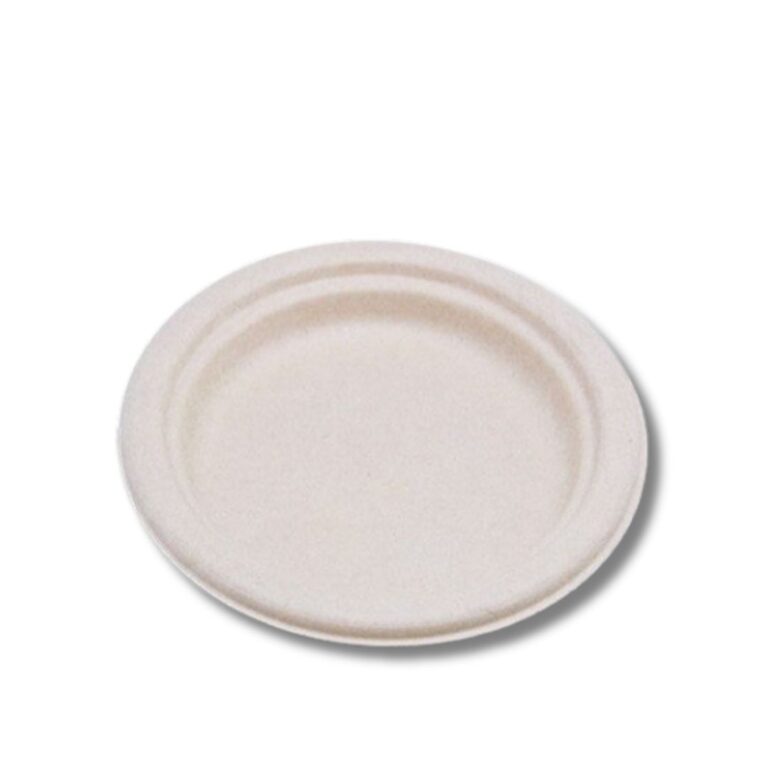 Unbleached Sugarcane Round Plate | 10" | 500pcs/ctn Product Code: BYP10 | Dimensions: 254 x 20mm | Colour: Natural Serve meals sustainably with the Unbleached Sugarcane Round Plate — a strong, natural alternative to plastic or foam plates. Made from renewable sugarcane fibre (bagasse), these 10-inch plates are sturdy, grease-resistant, and perfect for hot or cold foods. Ideal for nachos, noodles, curries, salads, pasta, or BBQs, they’re a reliable choice for food service, catering, or events. Product Features: Made from unbleached sugarcane fibre (bagasse) — plastic-free and renewable Home compostable to Australian Standards (AS5810) Natural colour with a smooth finish for premium presentation Strong and grease-resistant for hot, cold, or oily foods Dimensions: 254 x 20mm Carton quantity: 500 pcs (10 bags x 50 pcs)