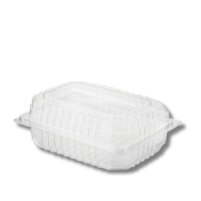 Containers | EcoSmart Clearview Plastic | Hinged Lid | 500pcs