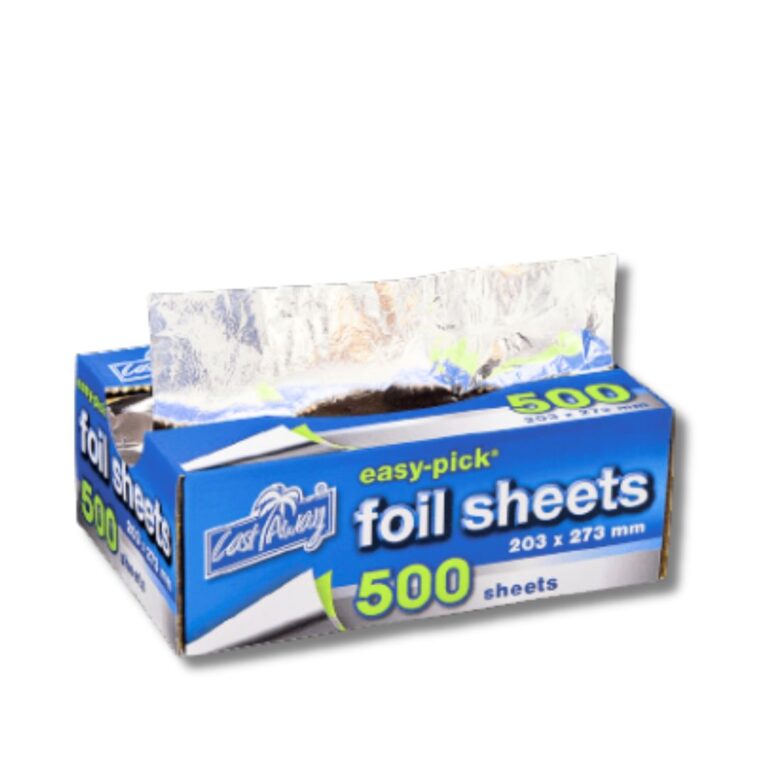 Aluminium Foil | Sheets Cut | Cast Away | Medium 28x21cm | 500 sheets x 6rolls×21cm