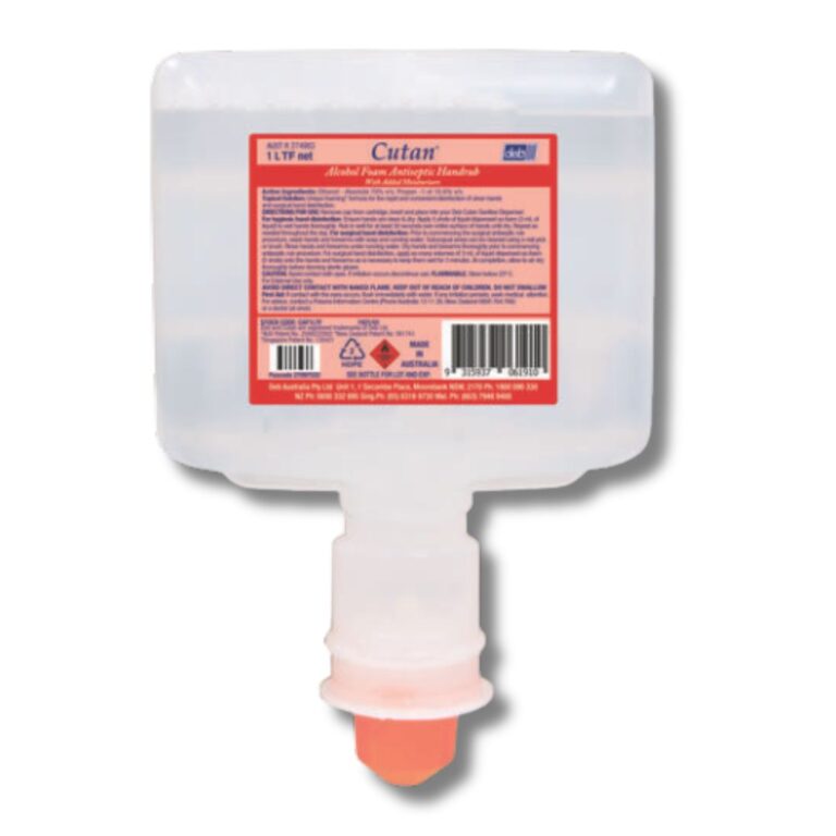 Antiseptic Handrub Touchfree Dispenser | Cutan Alcohol Foam | 1L | 3pcs