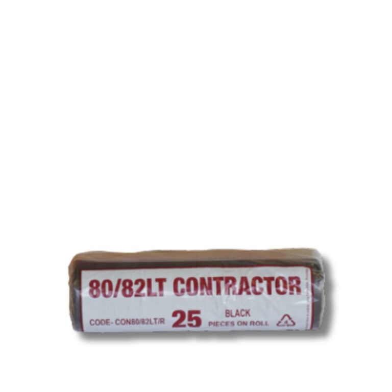 Garbage Bags | Contractor HDPE/LDPE Star Seal Roll | Black | 82L | 250ctn