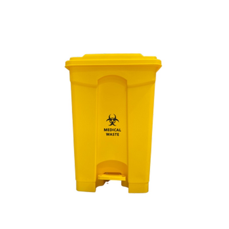 Pedal Bin | Clinical Waste | Base Yellow | Lid Yellow | 70L