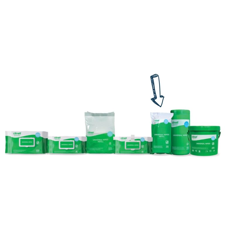 Clinell wipes refill pack for 100 tub