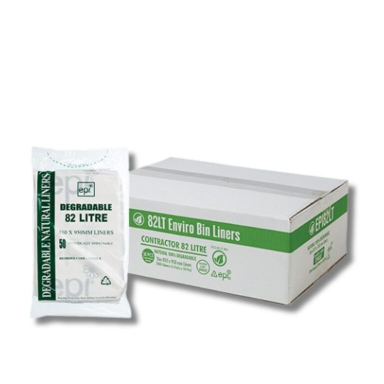 Garbage Bags | EPI Degradable HDPE | Clear | 82L | 250pcs