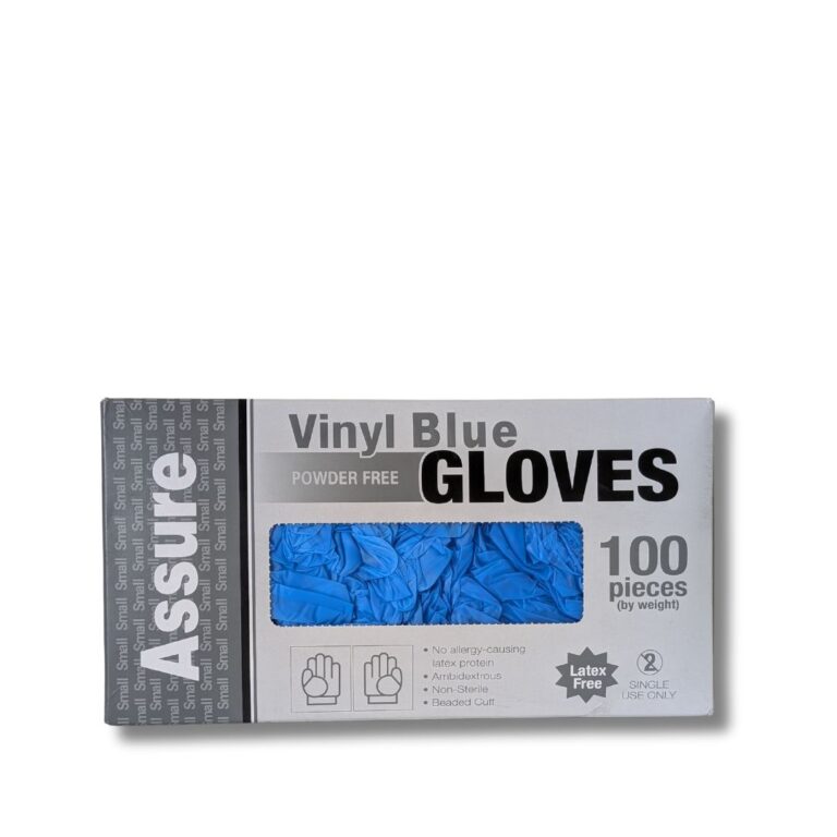 Vinyl Gloves | TGA listed Powder Free | Blue | Small | 100pcs