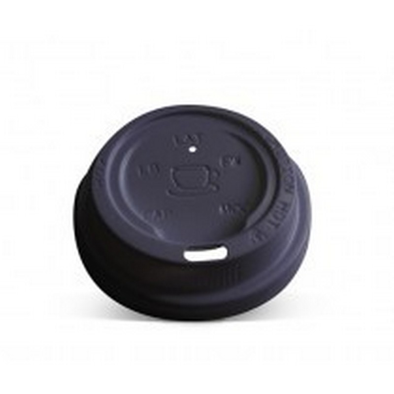 Lids | Plastic Hot & Cold Black | Suits Khc8d | 80mm | 1000pcs