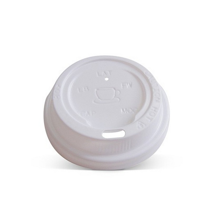 Lids | Plastic Hot & Cold White | Suits Khc8d | 80mm | 1000pcs