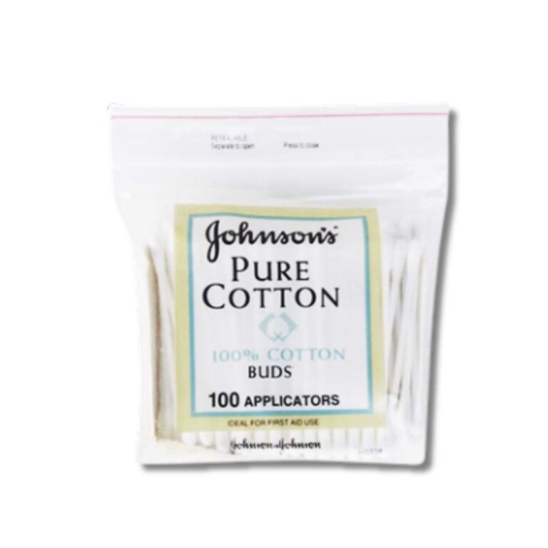 J&J Cotton Buds | Double End | Biodegradable Paper Stem | 100/Pack Gentle, hygienic, and environmentally conscious — J&J Cotton Buds feature soft 100% pure cotton tips on both ends and biodegradable paper stems. Perfect for personal care, first aid, and cosmetic use. Product Features: Double-ended design for versatile use Biodegradable paper stems — plastic-free and eco-friendly Soft 100% pure cotton tips for gentle cleaning and application Ideal for personal care, beauty, and first aid use Pack quantity: 100 buds