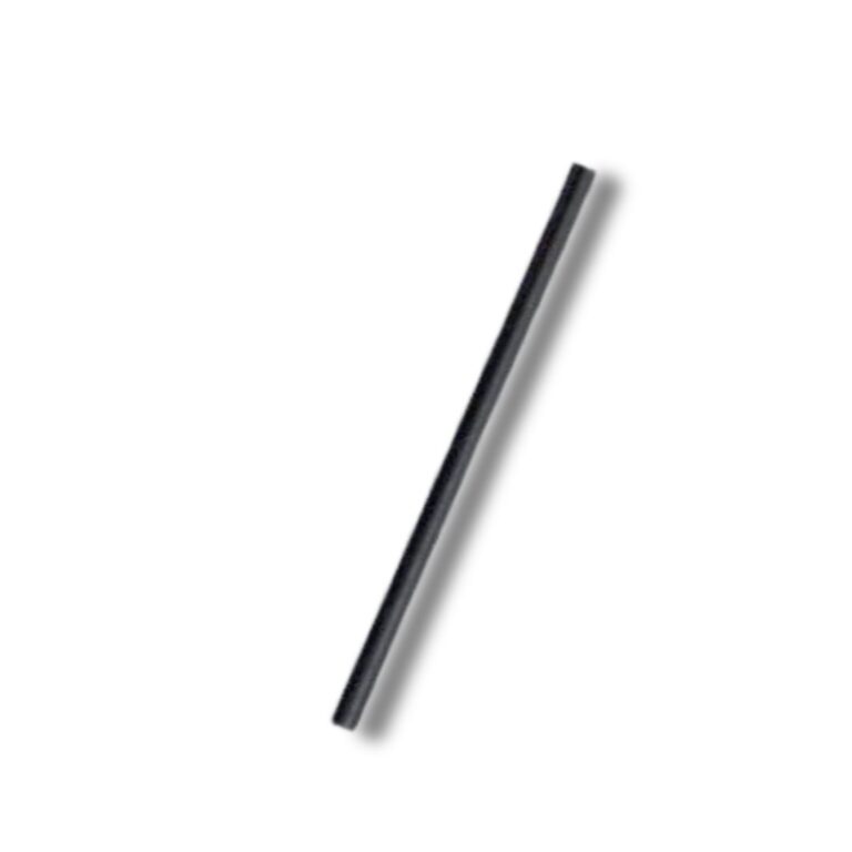 Paper Straws | Plain Black | Cocktail | 2500pcs