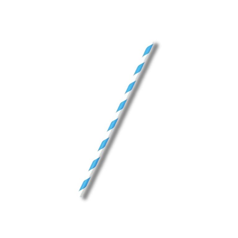 Paper Straws | Blue Stripe | Cocktail | 2500pcs