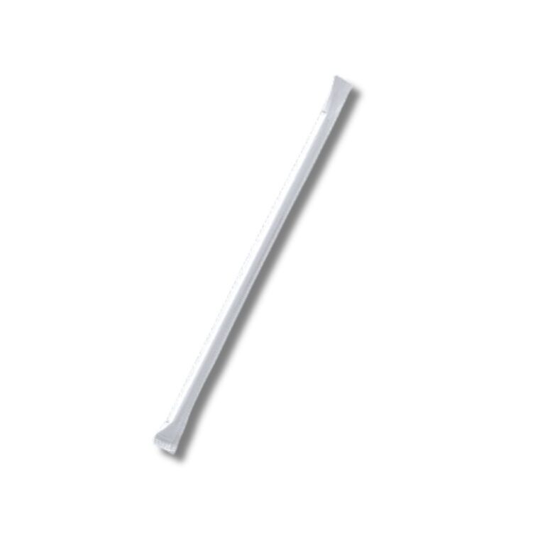 Paper Straws | Eco | Flexi | Individually Wrapped | White | 2500pcs