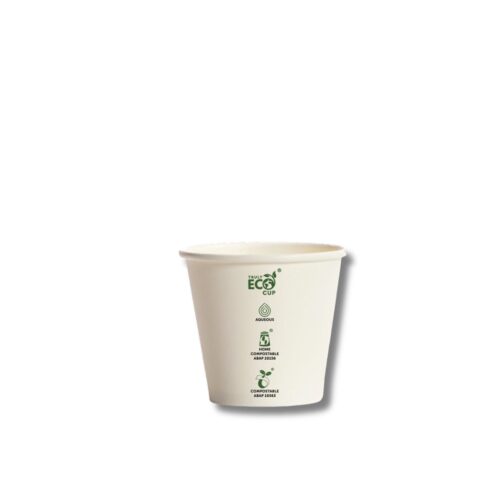 Coffee Cups | Eco | Single Wall 80mm | White | 8oz | 1000pcs