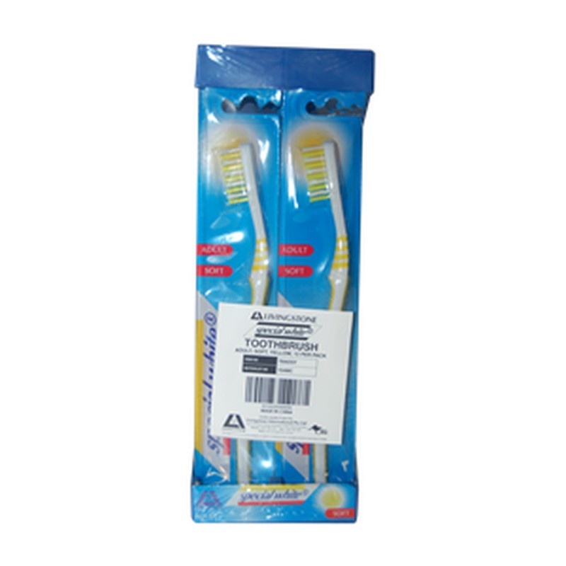 Toothbrushes | Soft Bristle | Yellow | 12pcs