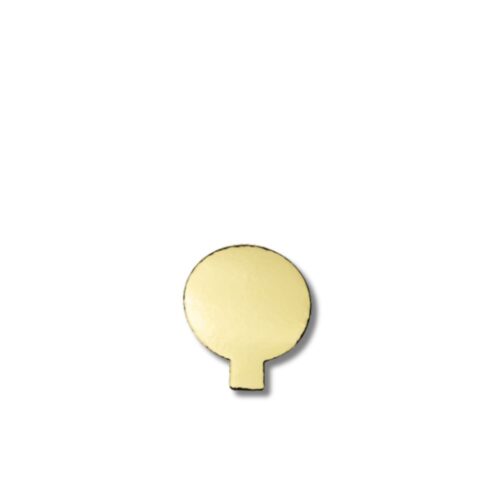 Cake Boards Round 20mm Tab | Gold | 80mm | 100pcs