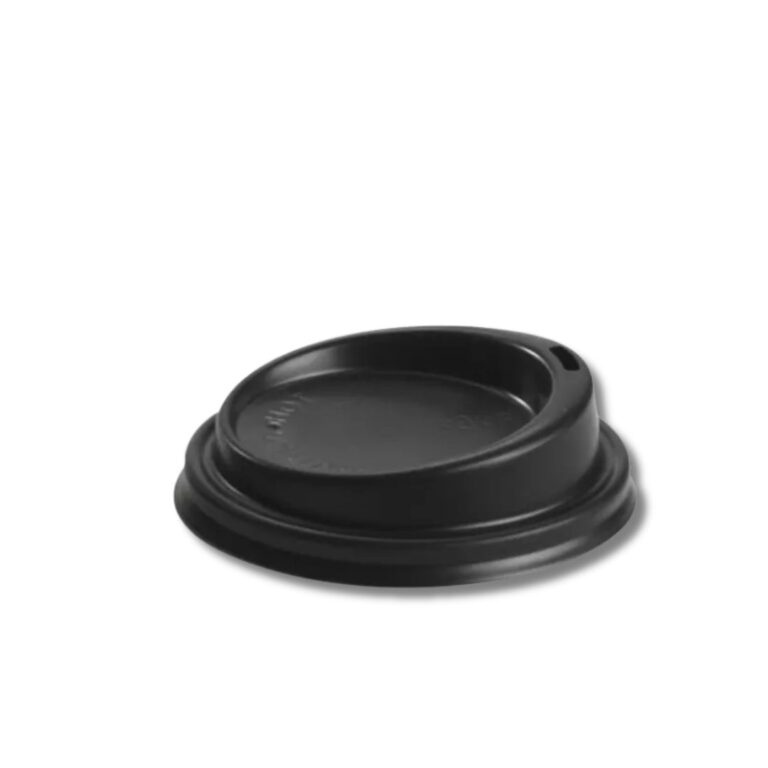 Lids | Bioplastic | Black | 6, 8, 10 & 12oz | 80mm | 1000pcs