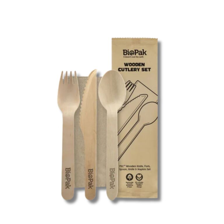 Cutlery Sets | Knife, Fork, Spoon, Napkin | Wooden | 400pcs