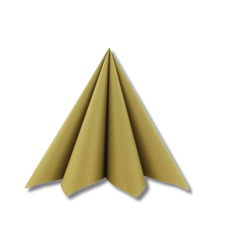 Dinner Napkins | Airlaid | Gold | 40x40cm | 50pcs
