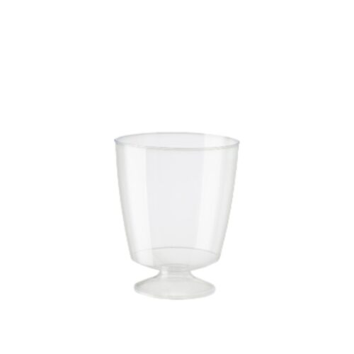 Wine Goblet | Plastic Cup | Clear | 185mL | 250pcs